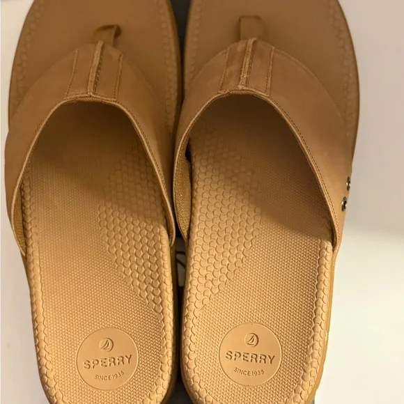 Sperry Santa Cruz II Tan Thongs New Men's Size 15 - Picture 4 of 4